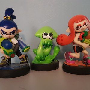 Lot of 3 Nintendo Splatoon Amiibo